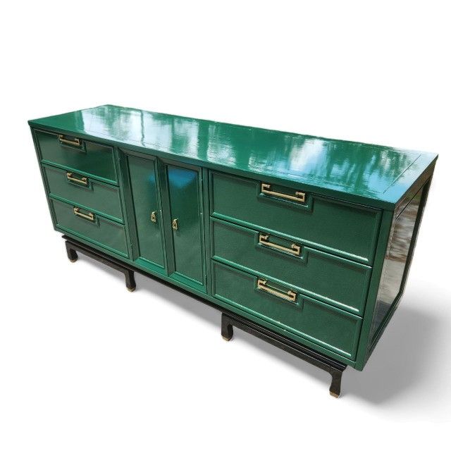 Home / Dressers / Long Green Vintage Triple Dresser Lacquer High Gloss Wood  Bedroom Furniture Credenza Buffet SideboardPreviousNextLong Green Vi -  www.rajagirimanappuram.com