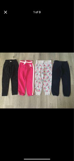 Bundle of 4 Kids Jogger Sweatpants sz 6/7y