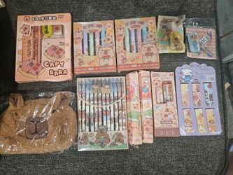 Capybara bundle school supplies
