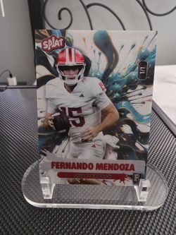 Fernando Mendoza Splat 1/1 Rookie Football Card