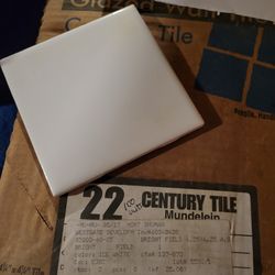 White Ceramic Tile - American Olean