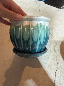 6.2 in ceramic planter