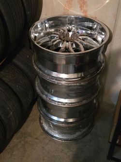 24in rims 1 needs repair