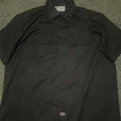 dickies button up XL brown