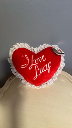 I Love Lucy Heart-Shaped Decorative Pillow