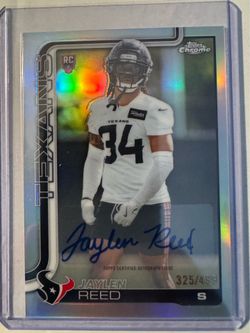2025 Topps Chrome Jaylen Reed Jr rookie auto