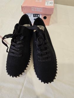 CC Shoes Lex Black Sneakers Size 7.5M