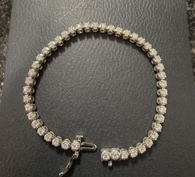 14k White Gold Tennis Bracelet