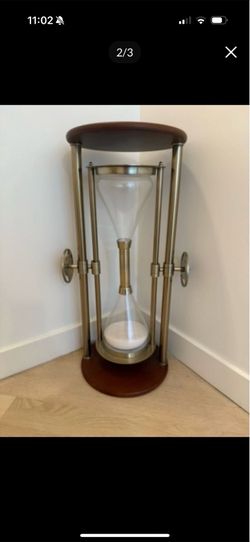 Tall standing hourglass / stylized side table