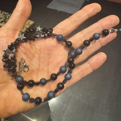 Natural Gemstone Double Raw Bracelet/ Neckless 