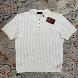 Men’s Dress Polo Shirt Size L/XL Loro Piana