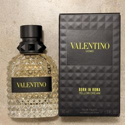Valentino Uomo Born in Roma Yellow Dream 1.7oz — 90–95% Full, Authentic