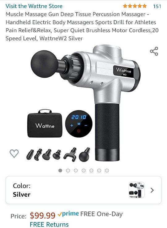 Massage Gun, Deep Tissue Percussion Muscle Massager Gun - Manual