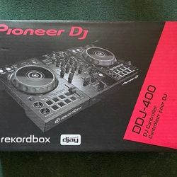 Black Pioneer Ddj 400 2 Channel Controller 