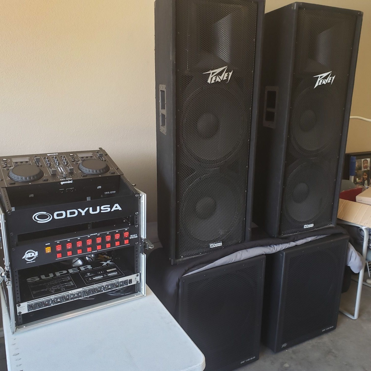DJ set up