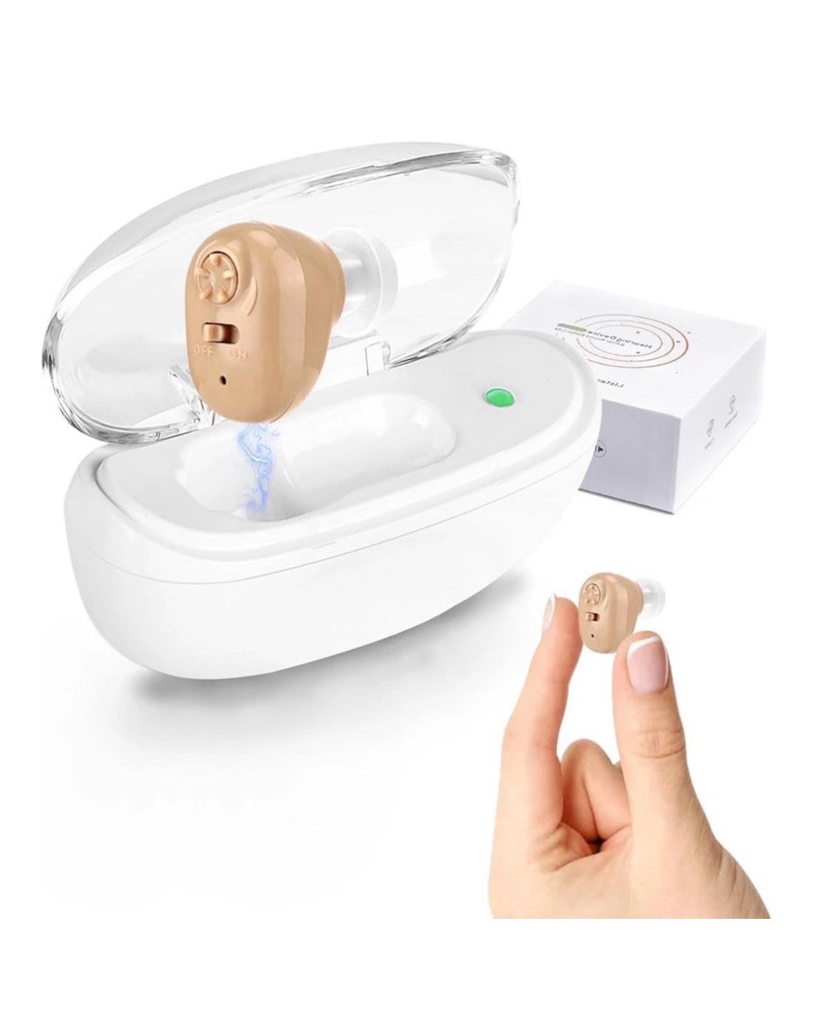 Hearing Amplifier Aid Rechargeable Hearing Aid for Seniors & Adults Noise Cancel