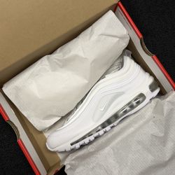 New Nike Air Max 97 White / White Womens GS 6Y