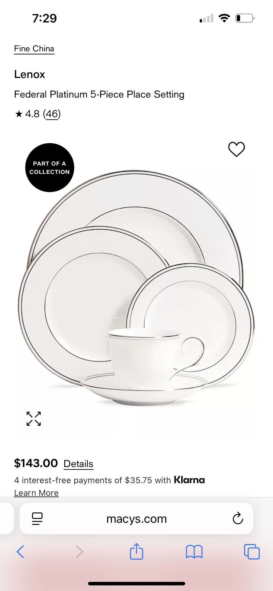 Brand new Lenox Dish Set