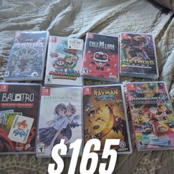 Nintendo Switch video game lot, Mario metroid