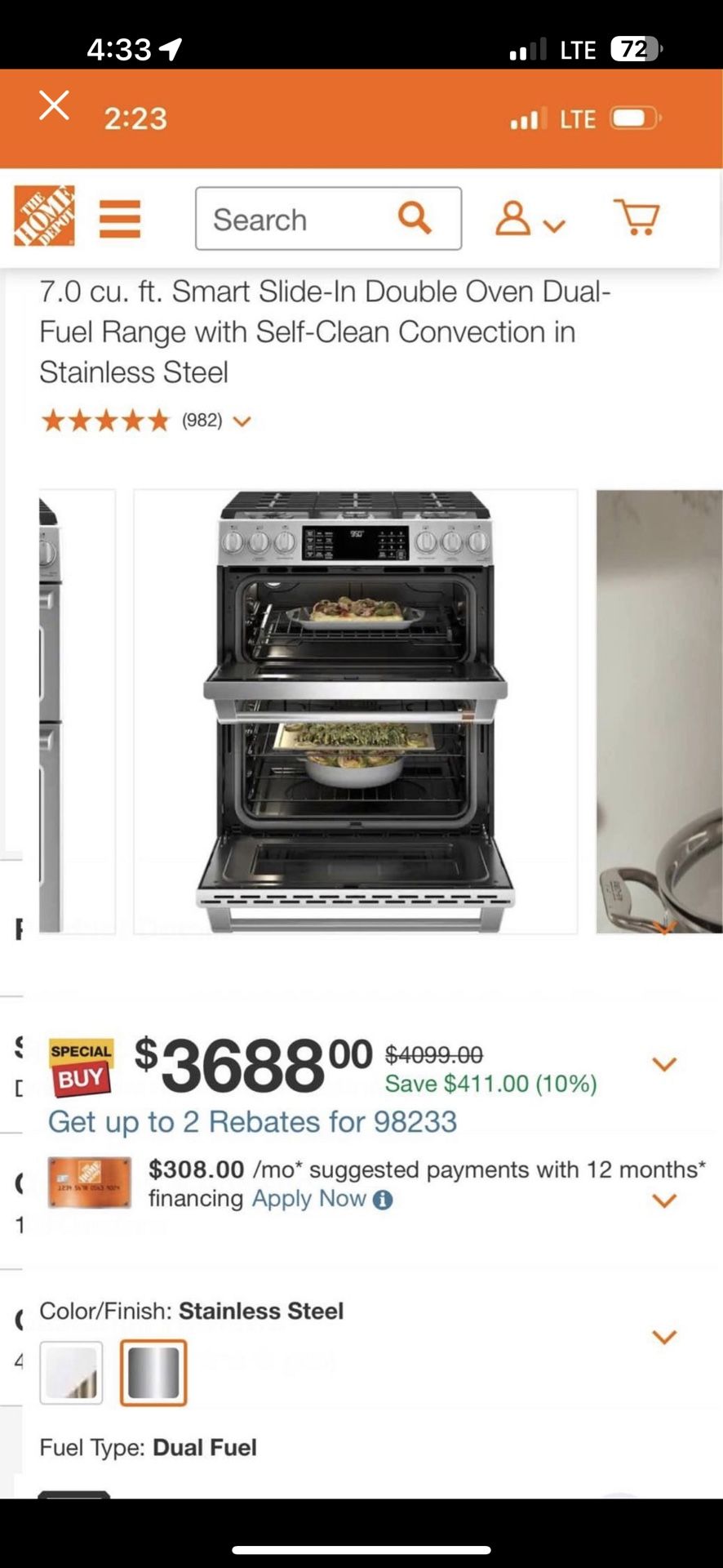 Ge Double Oven