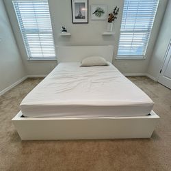 Queen Bed Frame IKEA Malm Bed Frame In White 
