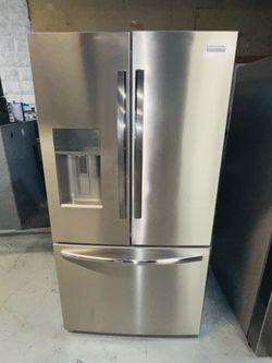Frigidaire Professional refrigerator (36" x 29" x 69"), stainless steel; includes a receipt for a 90-day warranty
