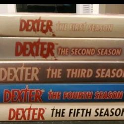 MINT LOT of (5) Dexter : Full Seasons 1-5 DVD Box Sets