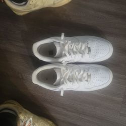 White Nike Air Force 1s