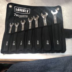 Hart 7 Pc Ratcheting Wrench Set 