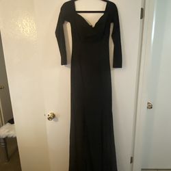 Black long sleeve Formal dress