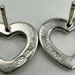 Tiffany & Co. Open Heart Earrings 