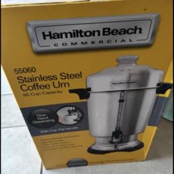 Brew coffee effortlessly with the Hamilton Beach Stainless Steel Coffee Urn. Perfect for gatherings,