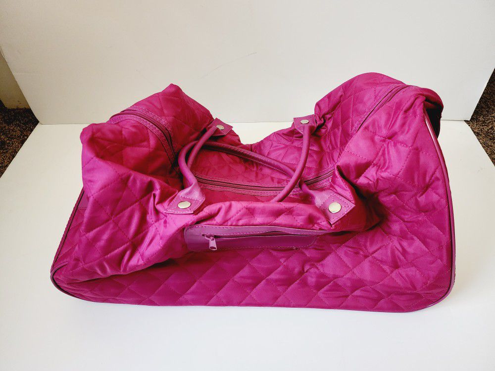 Ulta Beauty Pink Luggage Duffel Bag on Wheels

