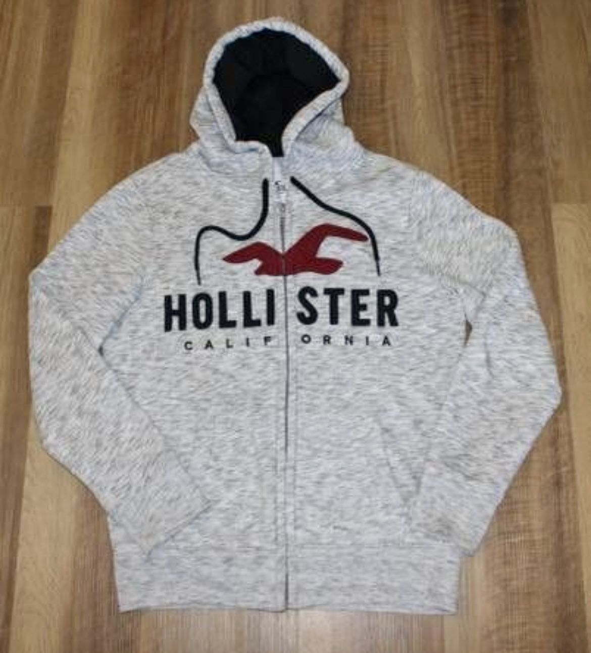 NEW! HOLLISTER Men's or Women’s Size XS Full Zip Logo Sweatshirt Hoodie