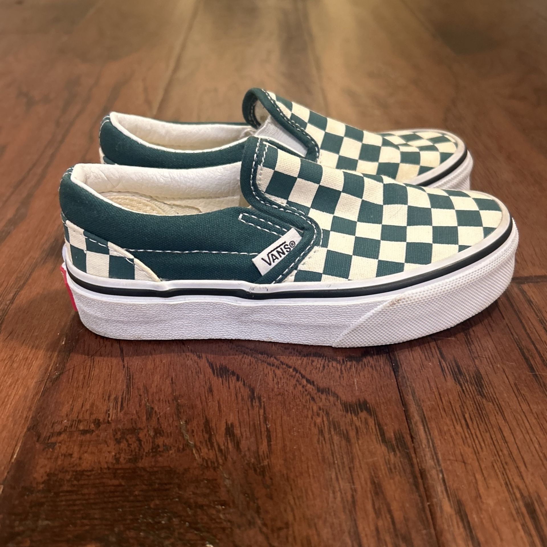 Kids Vans Checkered Slip Ons