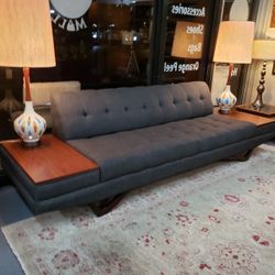 MCM Sofa With Built In End Tables