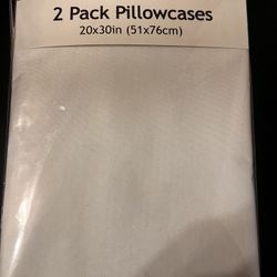 New 2 Pack Polyester Pillow Cases 