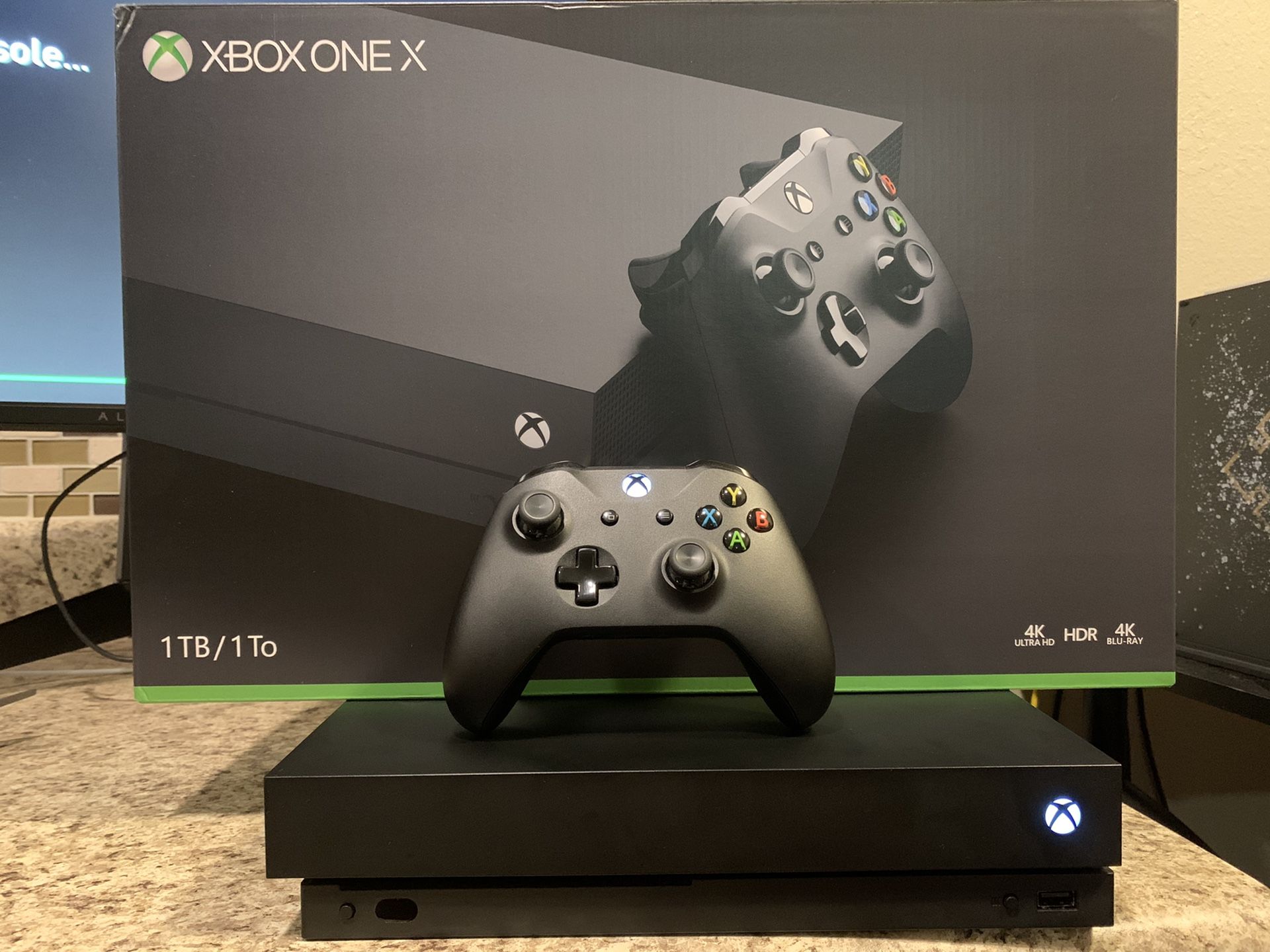 Xbox One X 1TB with controller