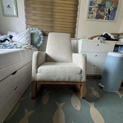Tan / Light Grey Rocking Chair