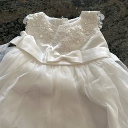 White Baptism Dress And Shall