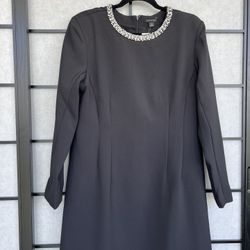 Ann Taylor Black Shift Dress. Size 14