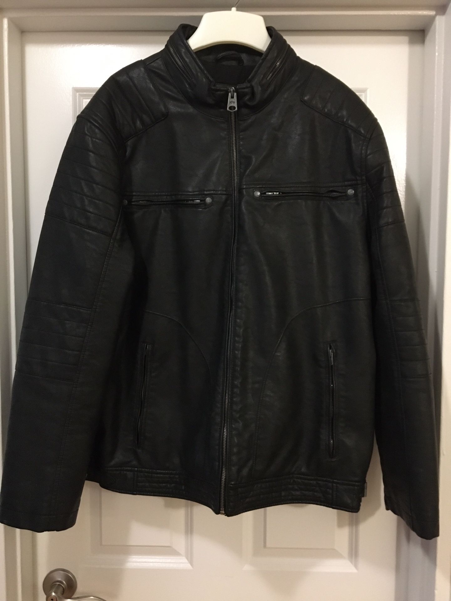 Men’s Faux Leather Jacket Size XXL