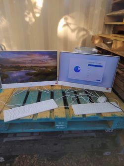 2 HP all-in-one desktop