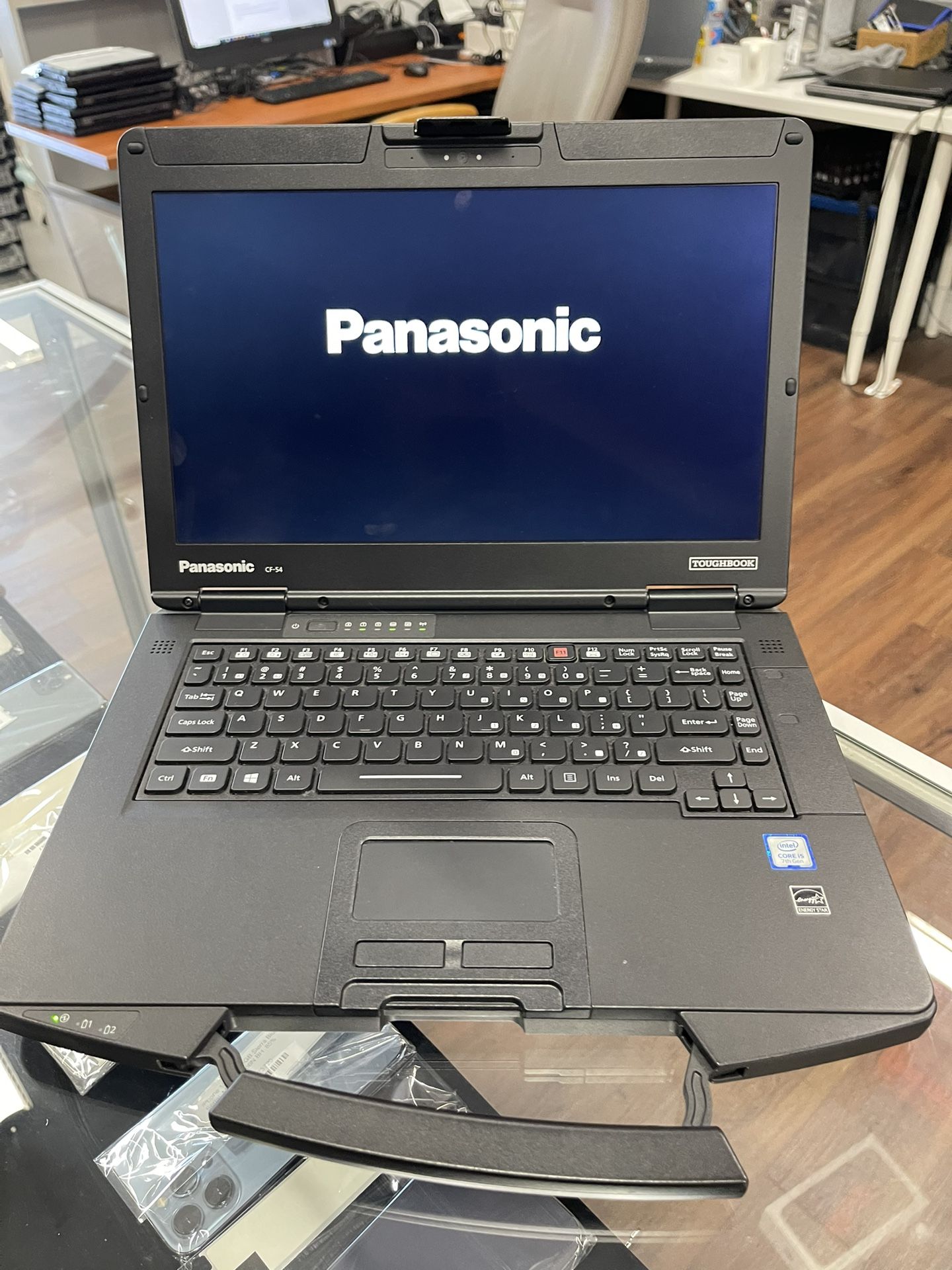 Panasonic Toughbook CF-54, intel Core i5 7th Gen, 16gb ram, 256gb SSD, Windows 11, AC adapter, really nice and reliable slim Toughbook, good for offic