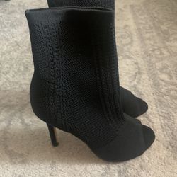 Mesh Fabric Heels 