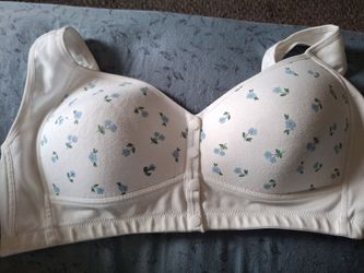 Make offer White Bra blue flowers