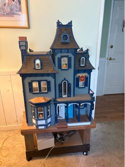 Victorian Doll House with Halloween Theme