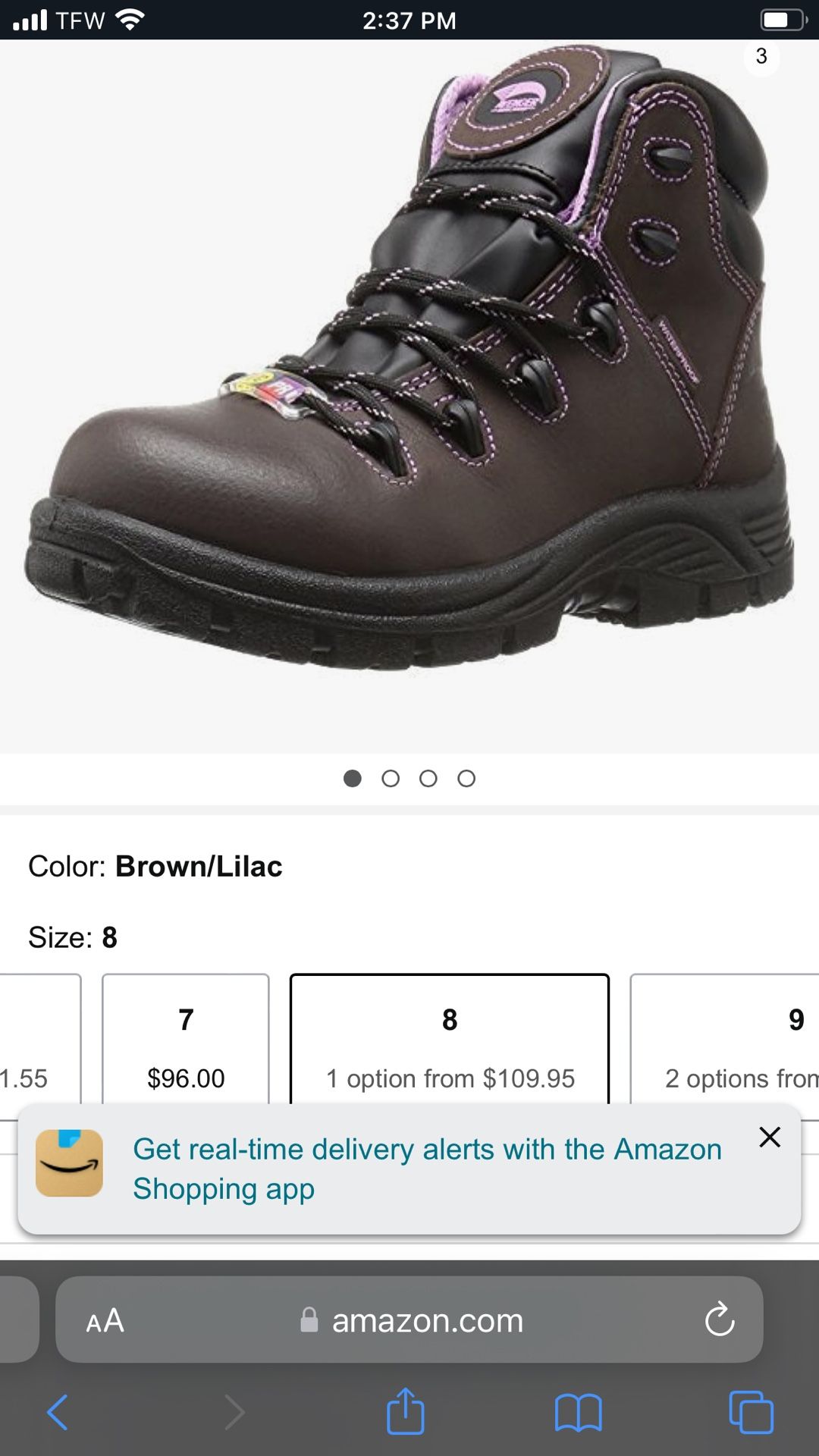 Avenger Work Boots Womens Size 8.5 New