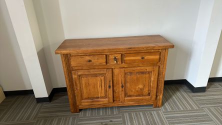 Rustic Pine cabinet - 58w 40h 21d