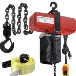 Partsam 2200lbs Lift Electric Chain Hoist Single Phase Overhead Crane Garage Ceiling Pulley Winch Hook Mount G80 Chain w Pendant Control and Towing St